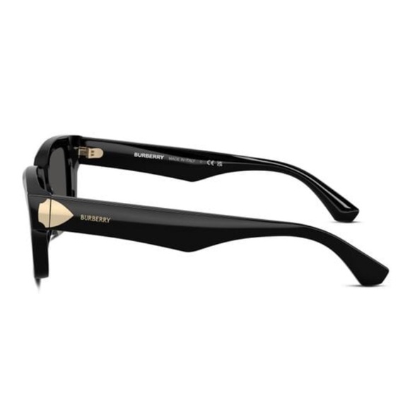 Burberry BE4443 3001/87 Black Rectangular Sunglasses 55□20 – New